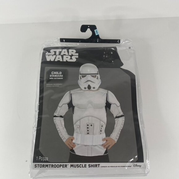 Star Wars Strom Trooper Muscle Shirt Halloween Costume Child Size - Picture 2 of 6
